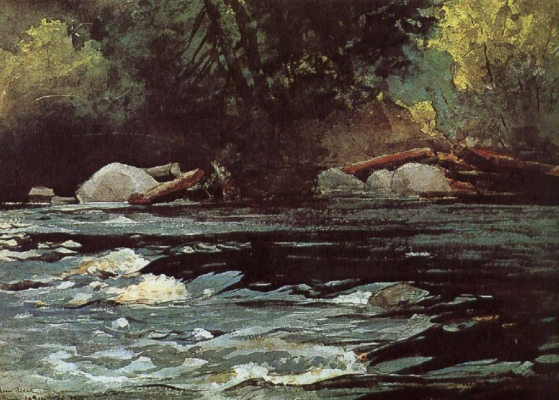 Winslow Homer Hudson River Rapids oil painting image